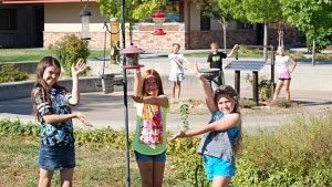 Students have fun with their bird club at school