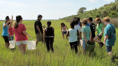 Citizen Science Outdoor classroom, Photo by GTM-NERR (flickr)