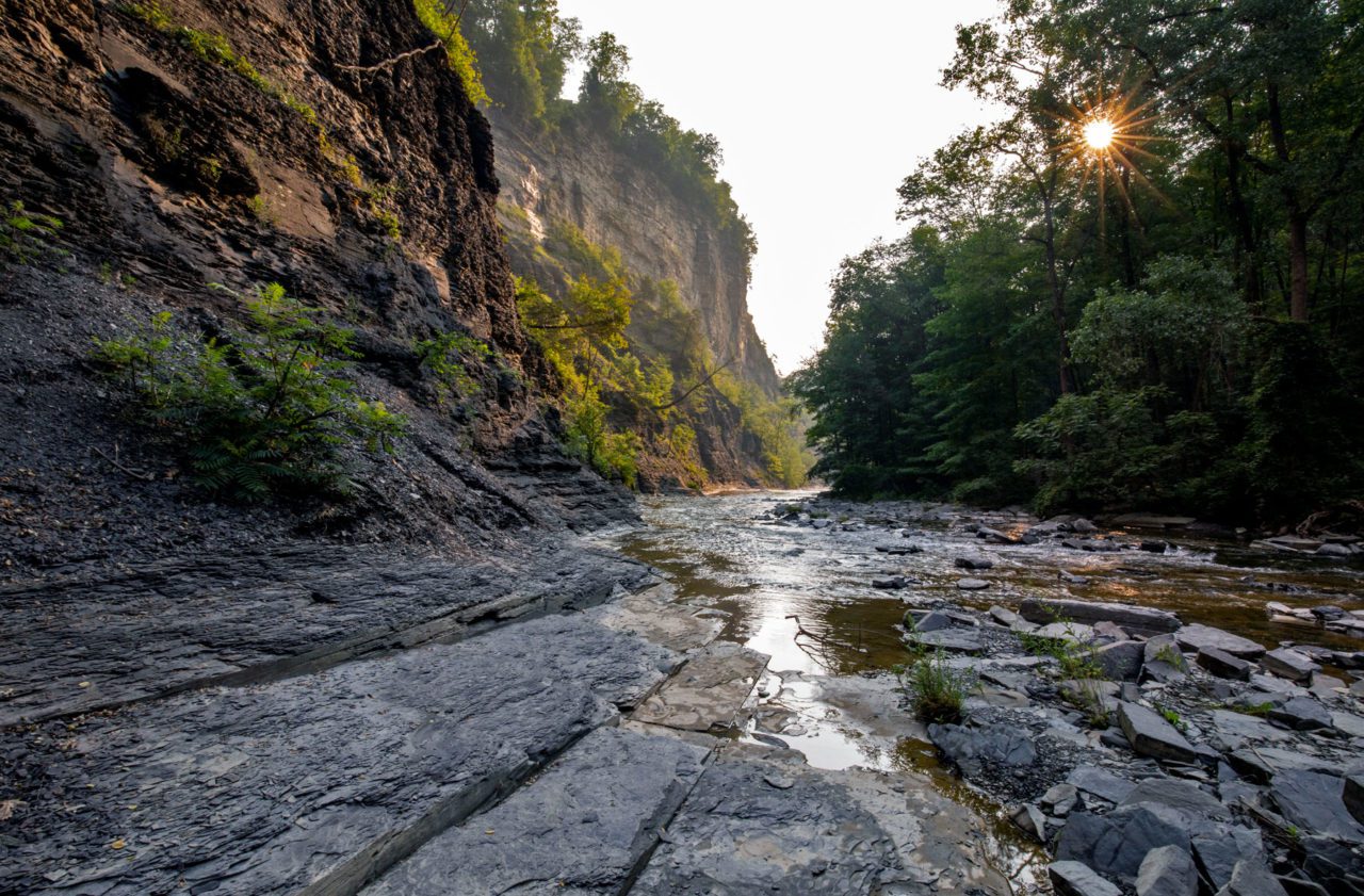 Sun rising at Taughannock.Photo by Andy Johnson.